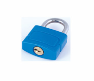 ZINC ALLOY PADLOCK W/ PLASTIC COVERED